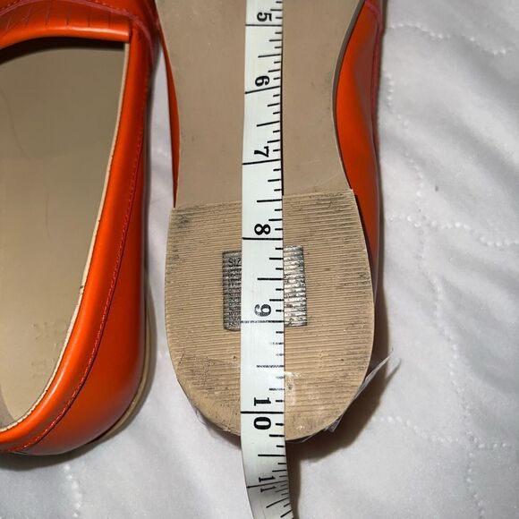 Janie and Jack orange loafers with fringe style design on top. Ntn! - Picture 10 of 11